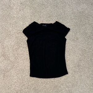 United States Sweaters Black Short Sleeve Top